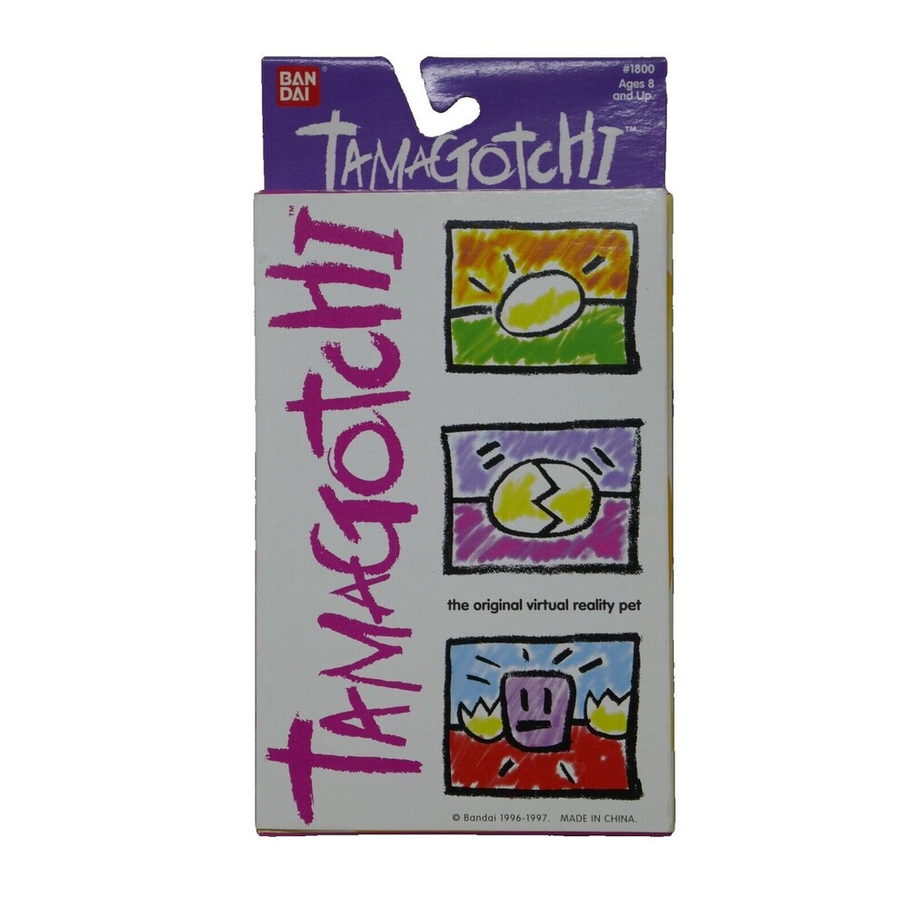 Bandai 1996-1997 Tamagotchi Pink & Green Virtual Reality Pet #1800